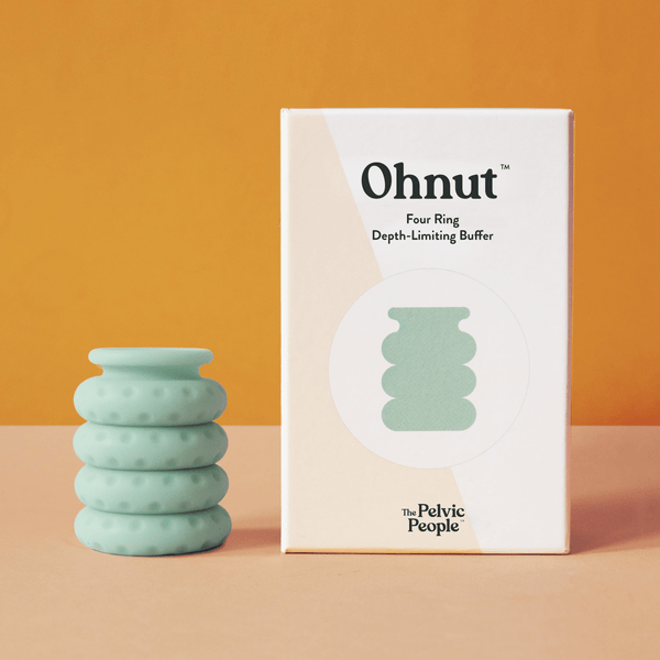 Ohnut depth-limiting rings in classic size — 4 stackable body-safe rings