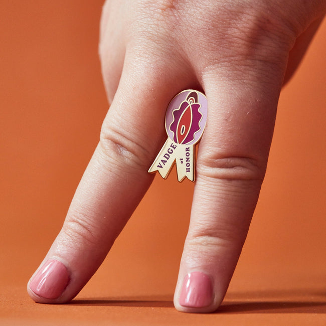 Vadge of Honor Enamel Pin